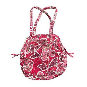 Vera Bradley Women's Quilted‎ Cotton Retired Rosy Posies Print Sweet Pleat Tote